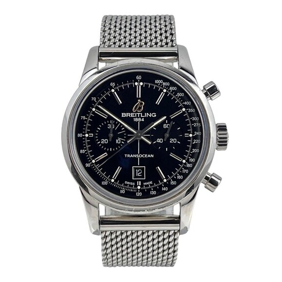 BREITLING Transocean A41310 Chronograph Date Automatic Men's Watch With Box - Picture 1 of 9